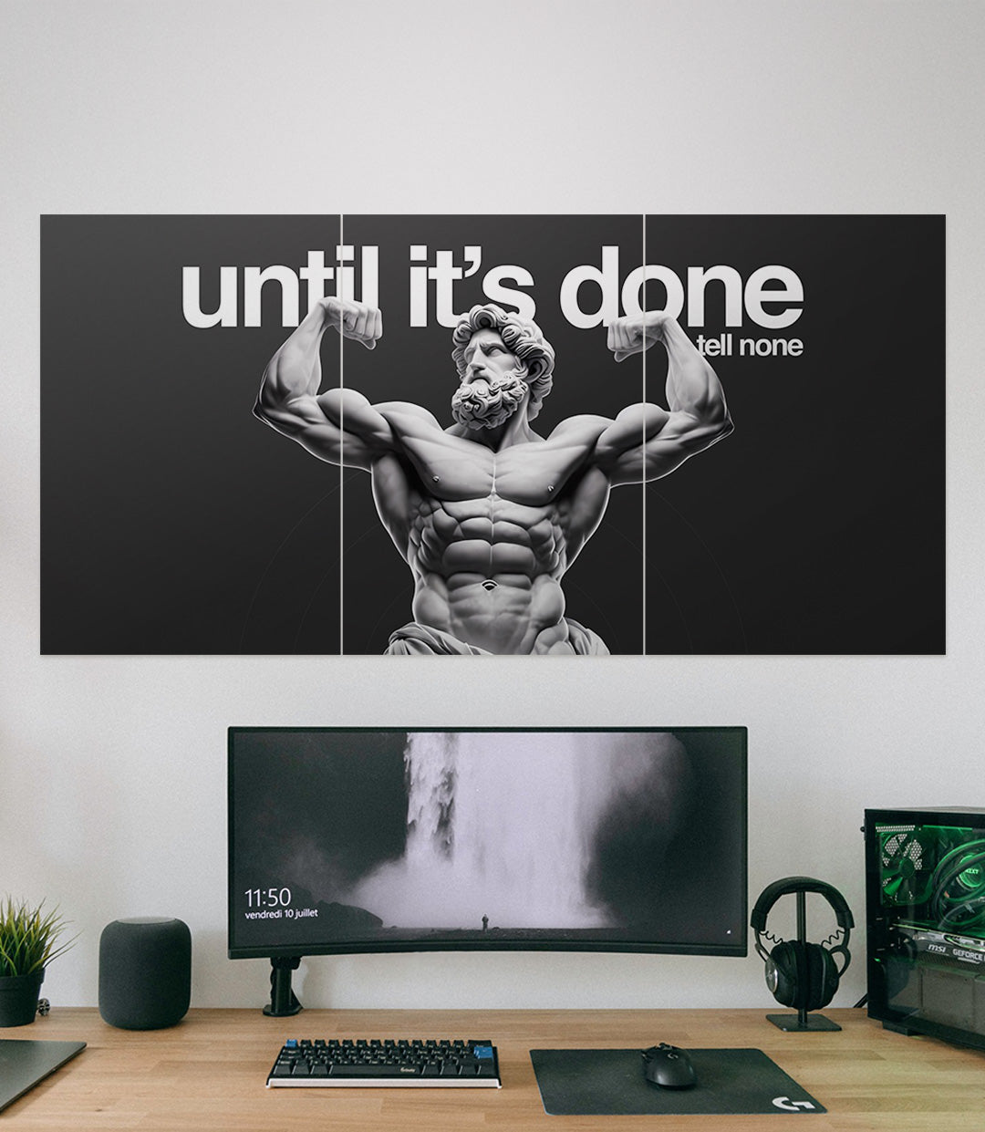 Until its Done tell None | GYM | Motivation | 3 Piece Set